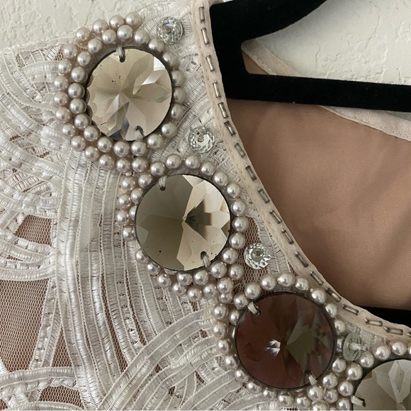 ADRIANNA PAPELL LACE SHIFT DRESS - Picture 9 of 12